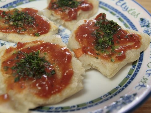 小腹がすいたら　米粉でモチモチお好み焼き風